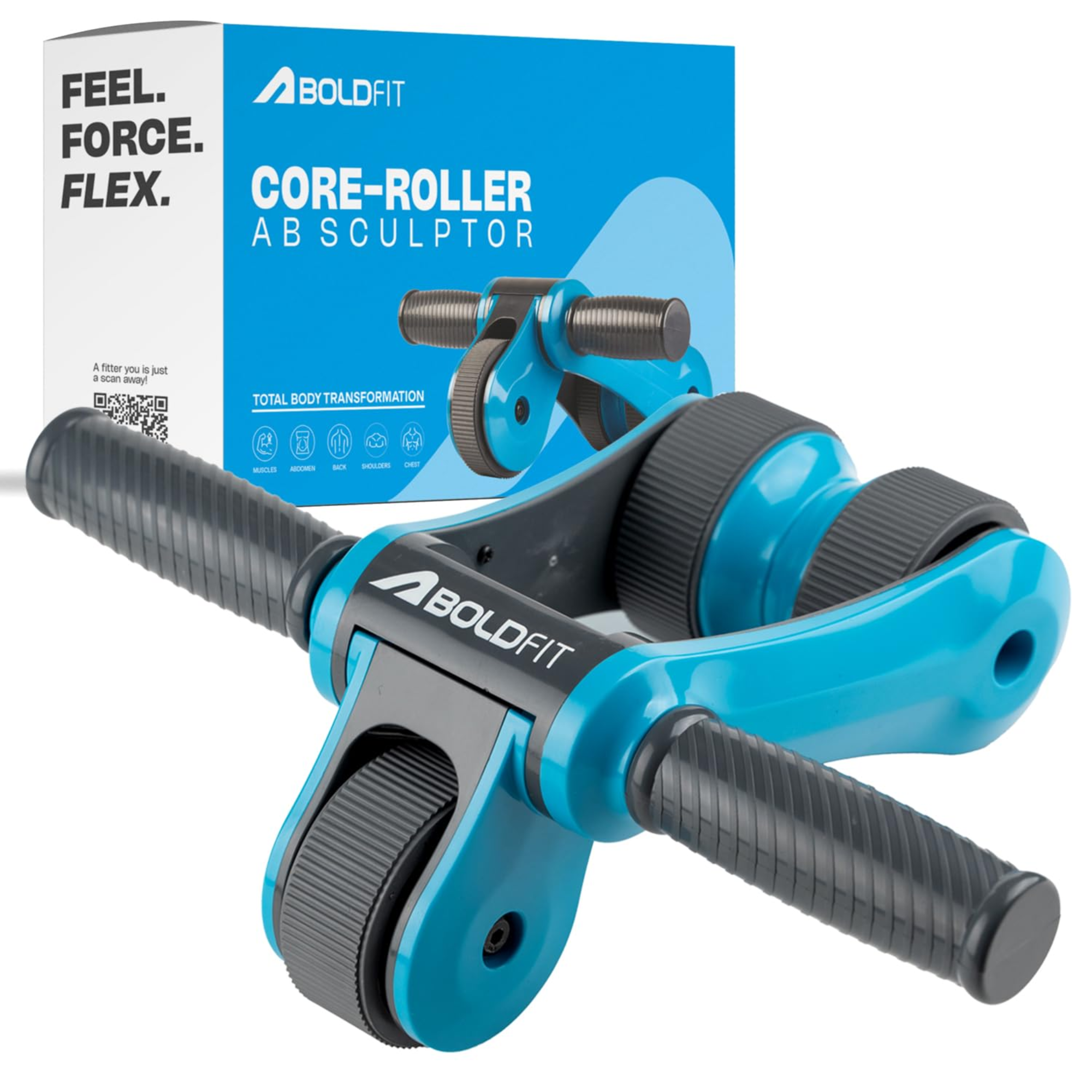 Boldfit Abs Roller for Men & Women Stomach Home Wo...